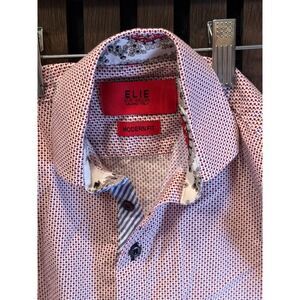 Elie Balleh Milano Italy Modern Fit Pattern Button Down Boy's/Kids Size 3
